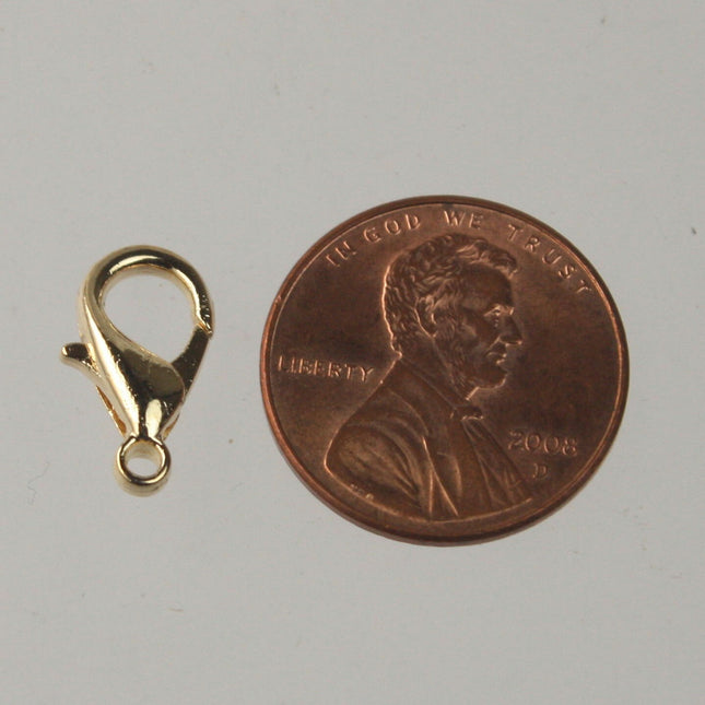 NEW New 25 pcs of Gold Tone BIG Large lobster claw clasp - 14x8mm- LOB14