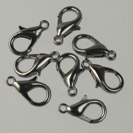 NEW New 25 pcs of Gunmetal BIG Large lobster claw clasp - 14x8mm- LOB14