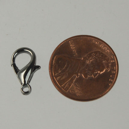 NEW New 25 pcs of Gunmetal BIG Large lobster claw clasp - 14x8mm- LOB14