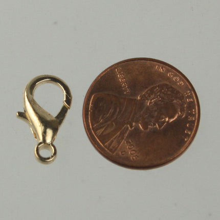 NEW New 20 pcs of Gold Plated extra LARGE 16mm lobster claw clasp - 16x9mm