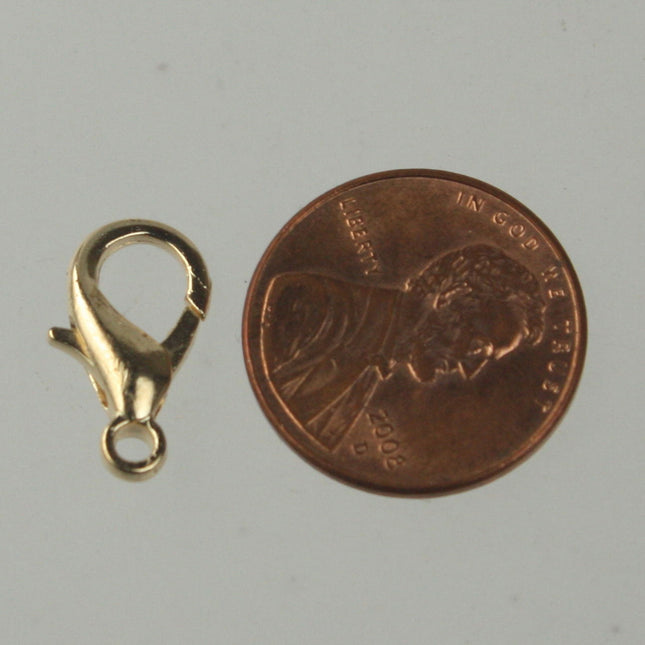 NEW New 20 pcs of Gold Plated extra LARGE 16mm lobster claw clasp - 16x9mm - Ship from California USA