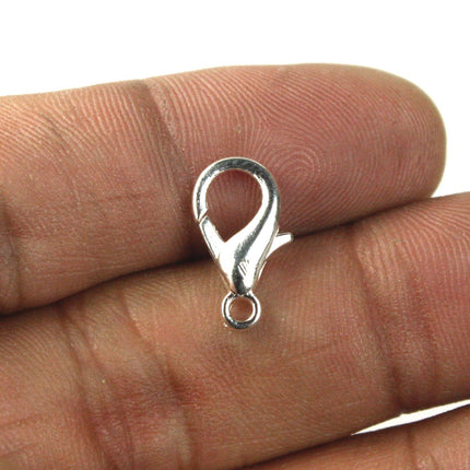 20 pcs of Sterling Silver Plated extra LARGE 16mm lobster claw clasp - 16x9mm - LOB16
