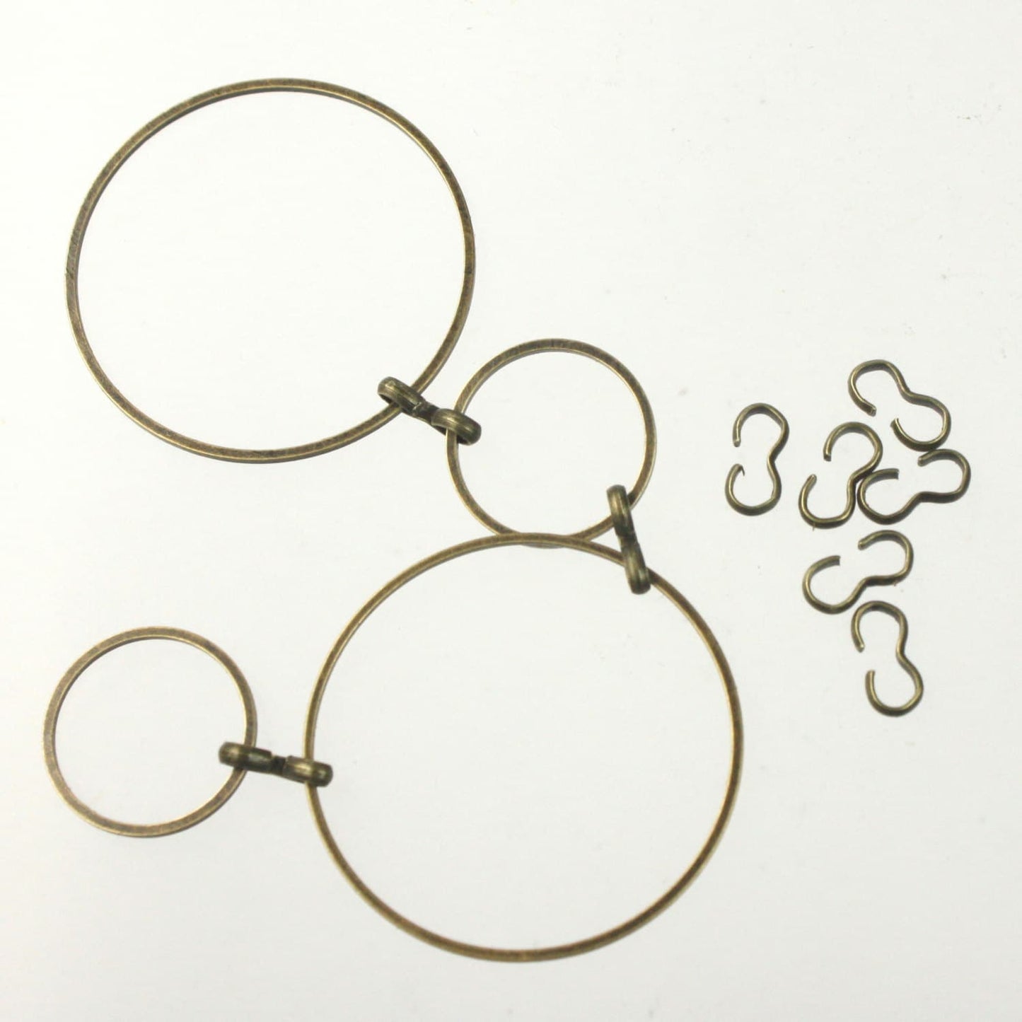 50 Antique Brass 3 Shape Connector Link - 8x4mm