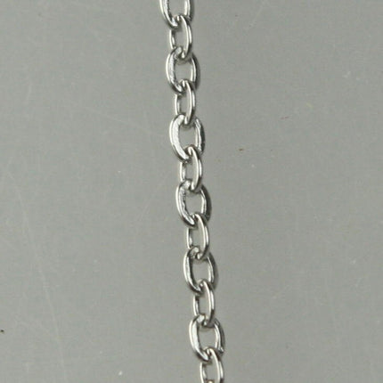 Ready to Wear Dainty Micro Stainless Steel Flat Cable Chain Necklace - 1.55mm - 0.3mm - 16/18/20/24 inch - with  Lobster Clasp - STNECT04