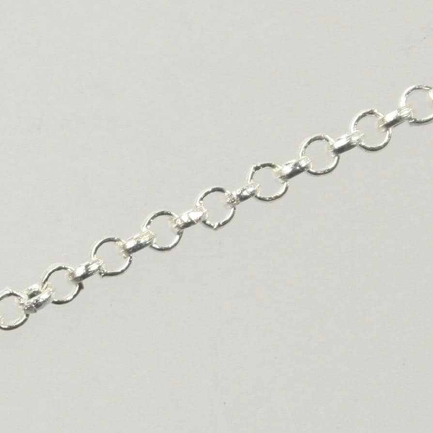 Sterling Silver Plated ROLO Chain bulk, 100 ft of SOLDERED Rolo Chain - 2.0mm 2mm Soldered Links -  Wholesale Bulk - 20BL