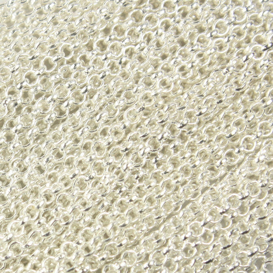 Sterling Silver Plated ROLO Chain bulk, 32 ft of SOLDERED Rolo Chain - 2.0mm 2mm Soldered Links -  Wholesale Bulk - 20BL