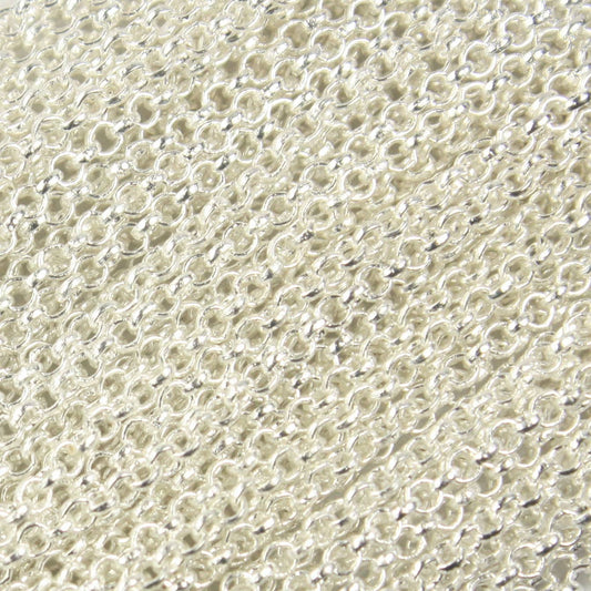 Sterling Silver Plated ROLO Chain bulk, 100 ft of SOLDERED Rolo Chain - 2.0mm 2mm Soldered Links -  Wholesale Bulk - 20BL