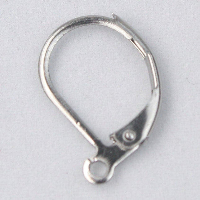 100 Stainless Steel Surgical Leverback Earrings earwire -10X16mm