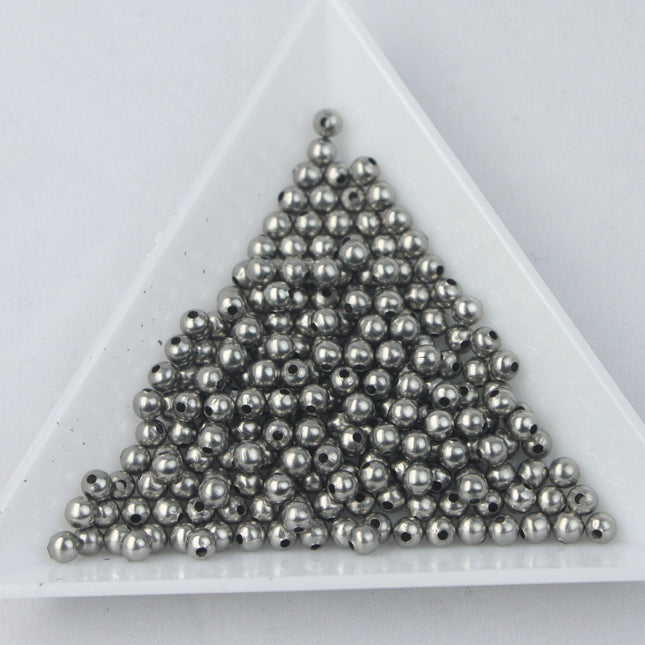 NEW New 100 pcs of Stainless Steel Round Spacer Beads - 3mm