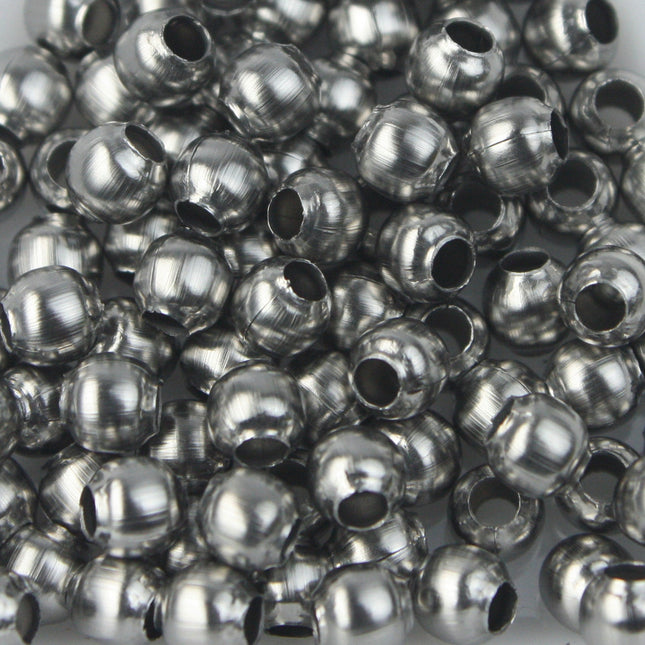 NEW New 50 pcs of Stainless Steel Round Spacer Beads - 4mm