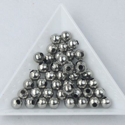 30 pcs of Stainless Steel Round Spacer Beads - 8mm