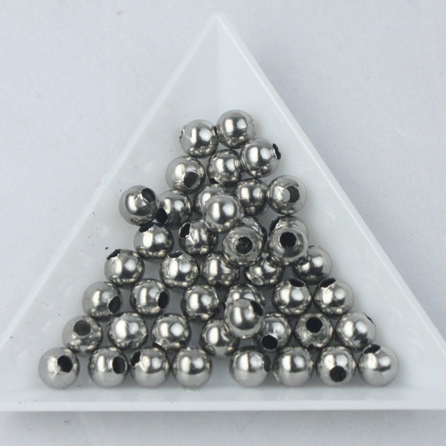 30 pcs of Stainless Steel Round Spacer Beads - 8mm