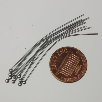 20pcs of Stainless Ball end headpin - 21G - 2 inch 50mm(5cm)