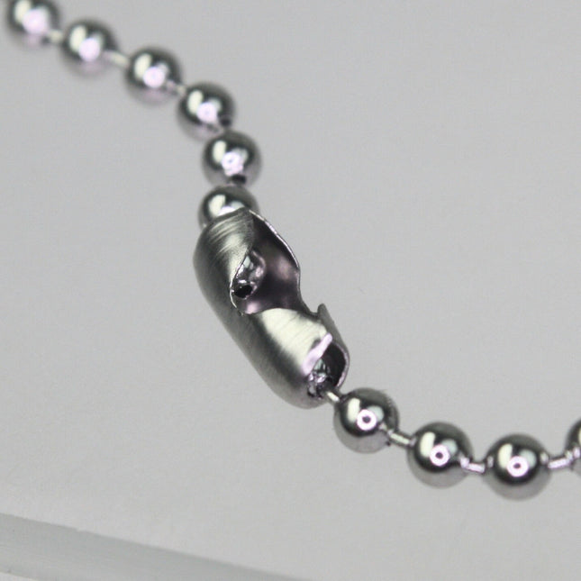 100 pcs of 24 inch(60 cm) Stainless Steel Pre Made Assembled chain Necklace - 24 inch (60cm) - 200 Feet Total STAINLESS 2.4mm Ball Chain