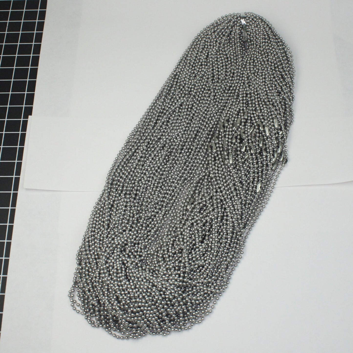 100 pcs of 24 inch(60 cm) Stainless Steel Pre Made Assembled chain Necklace - 24 inch (60cm) - 200 Feet Total STAINLESS 2.4mm Ball Chain