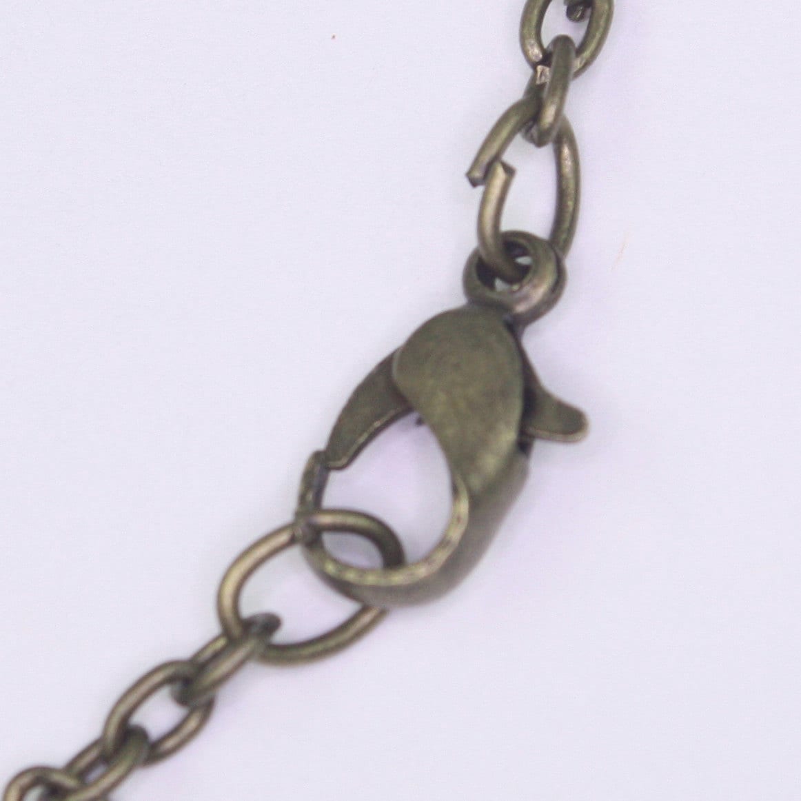 5 pcs of Ready to wear Antique Brass, Bronze Cable Chain Necklace with Lobster Clasp - 24inch(60cm) - NEC07S-24