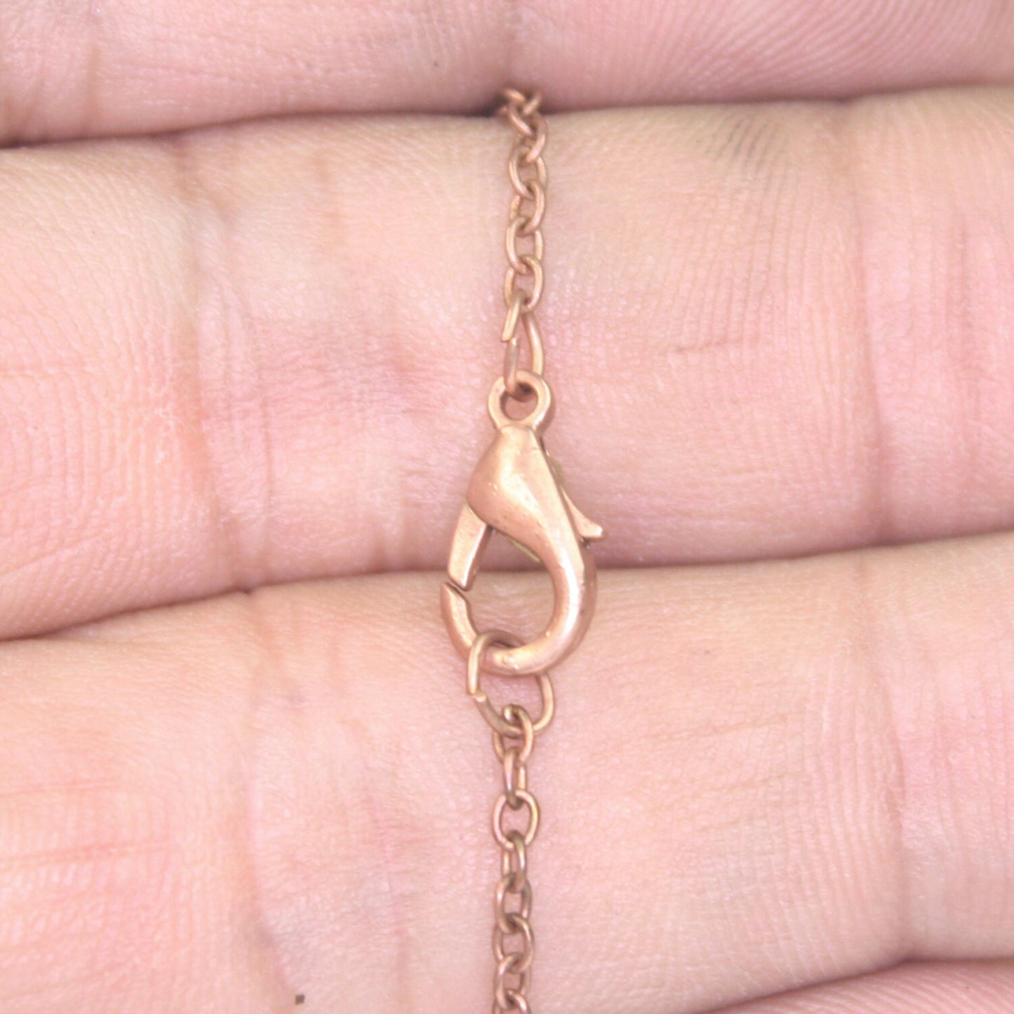 Antique Copper Chain bulk Chain, 1 pcs of Ready to wear Premade SOLDERED Chain Necklace Chain with Lobster - 24inch(60cm) - NEC235S-24