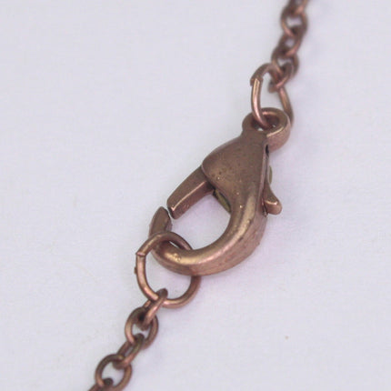5 set of Antique Copper Chain, Ready to wear Premade SOLDERED Chain Necklace Chain with Lobster Clasp - 24inch(60cm) - NEC235S-24