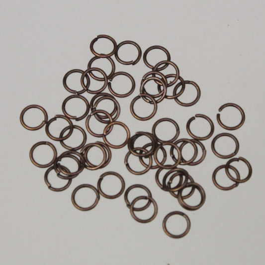 4mm Jump Rings, 200 Antique Copper Jump Rings Open 4mm 24 Gauge 24G 0.5mm Bulk Jumprings Jump Rings Link Connector Open Jump Rings - 5x4mm