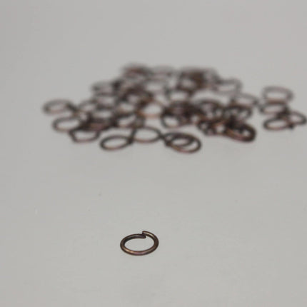 4mm Jump Rings, 200 Antique Copper Jump Rings Open 4mm 24 Gauge 24G 0.5mm Bulk Jumprings Jump Rings Link Connector Open Jump Rings - 5x4mm