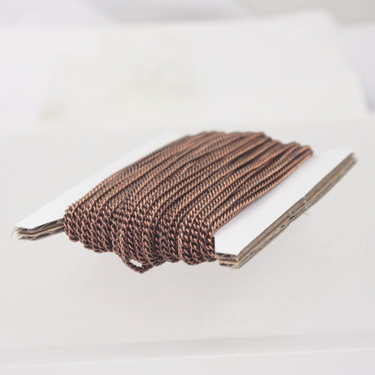 Antique Copper Chain bulk Chain, 32 ft spool of SOLDERED Chain Necklace Bracelet curb chain - 2.1mm SOLDERED link - 2.1S
