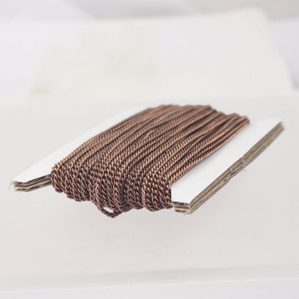 New 10 ft spool of Antique Copper Plated SOLDERED sturdy curb chain - 2.1mm SOLDERED link - 2.1S