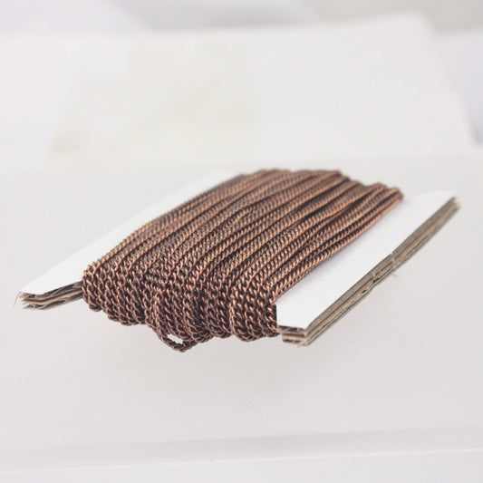 New 10 ft spool of Antique Copper Plated SOLDERED sturdy curb chain - 2.1mm SOLDERED link - Ship from California USA - 2.1S