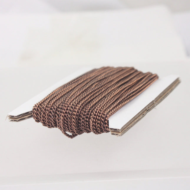 New 10 ft spool of Antique Copper Plated SOLDERED sturdy curb chain - 2.1mm SOLDERED link - 2.1S