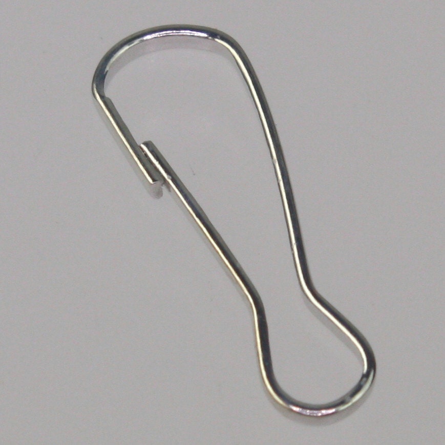100 pcs of rhodium Plated Clip Lanyard Hook Key Chain - 17x6mm - ship from California USA