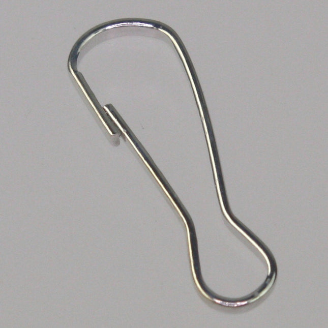 100 pcs of rhodium Plated Clip Lanyard Hook Key Chain - 17x6mm