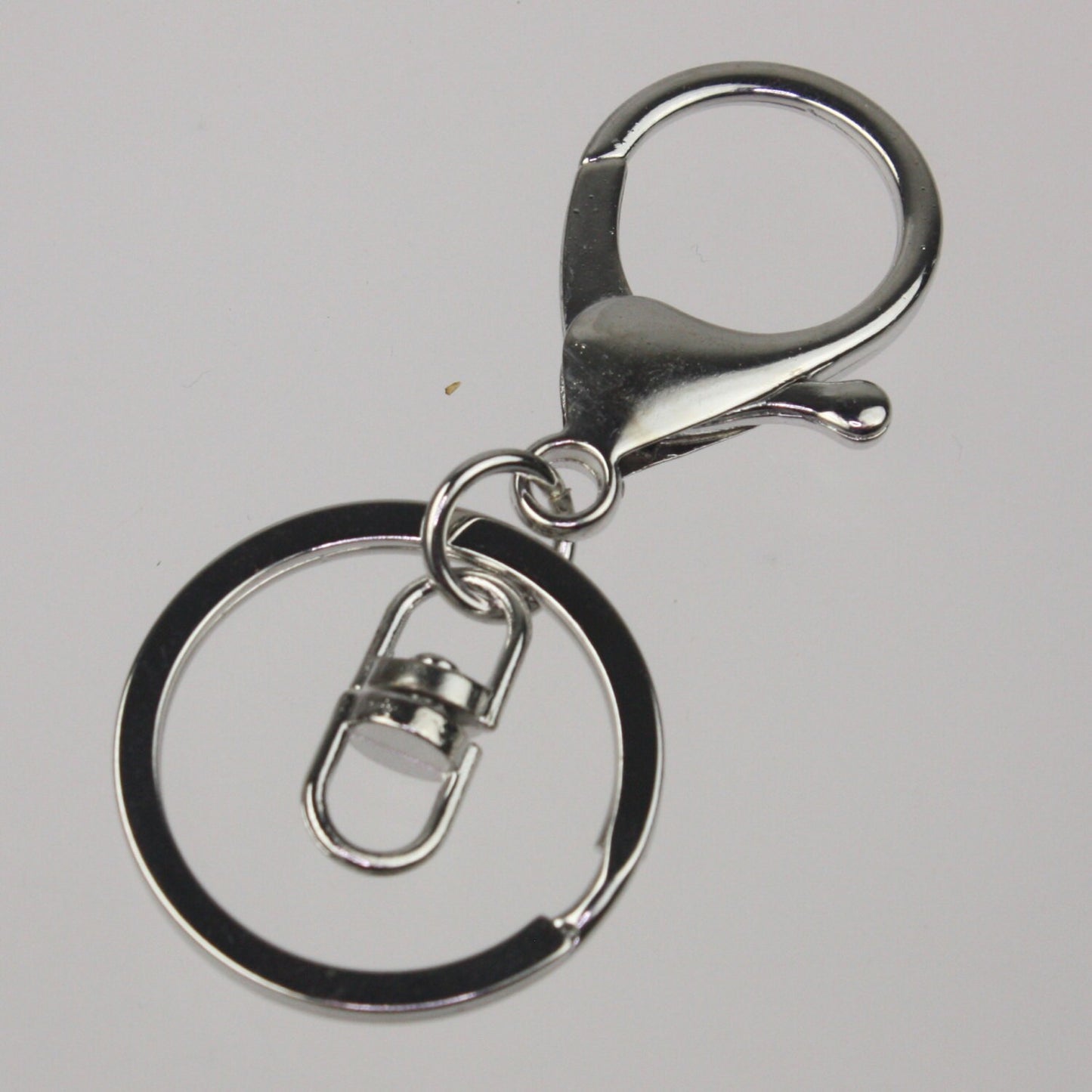 5 pcs of rhodium Plated HIGH Quality Premade Key Chain Key Fob  - 65x30mm 2.5 inch Long - ship from California USA
