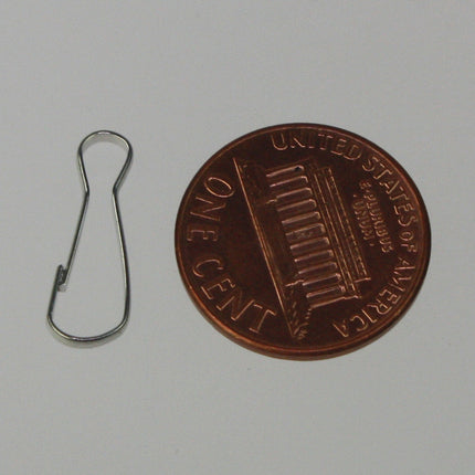 100 pcs of rhodium Plated Clip Lanyard Hook Key Chain - 17x6mm