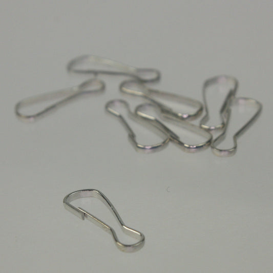 20 pcs of rhodium Plated Clip Lanyard Hook Key Chain - 17x6mm - ship from California USA