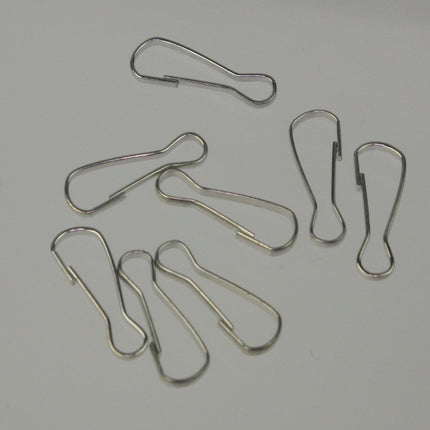 20 pcs of rhodium Plated Clip Lanyard Hook Key Chain - 17x6mm