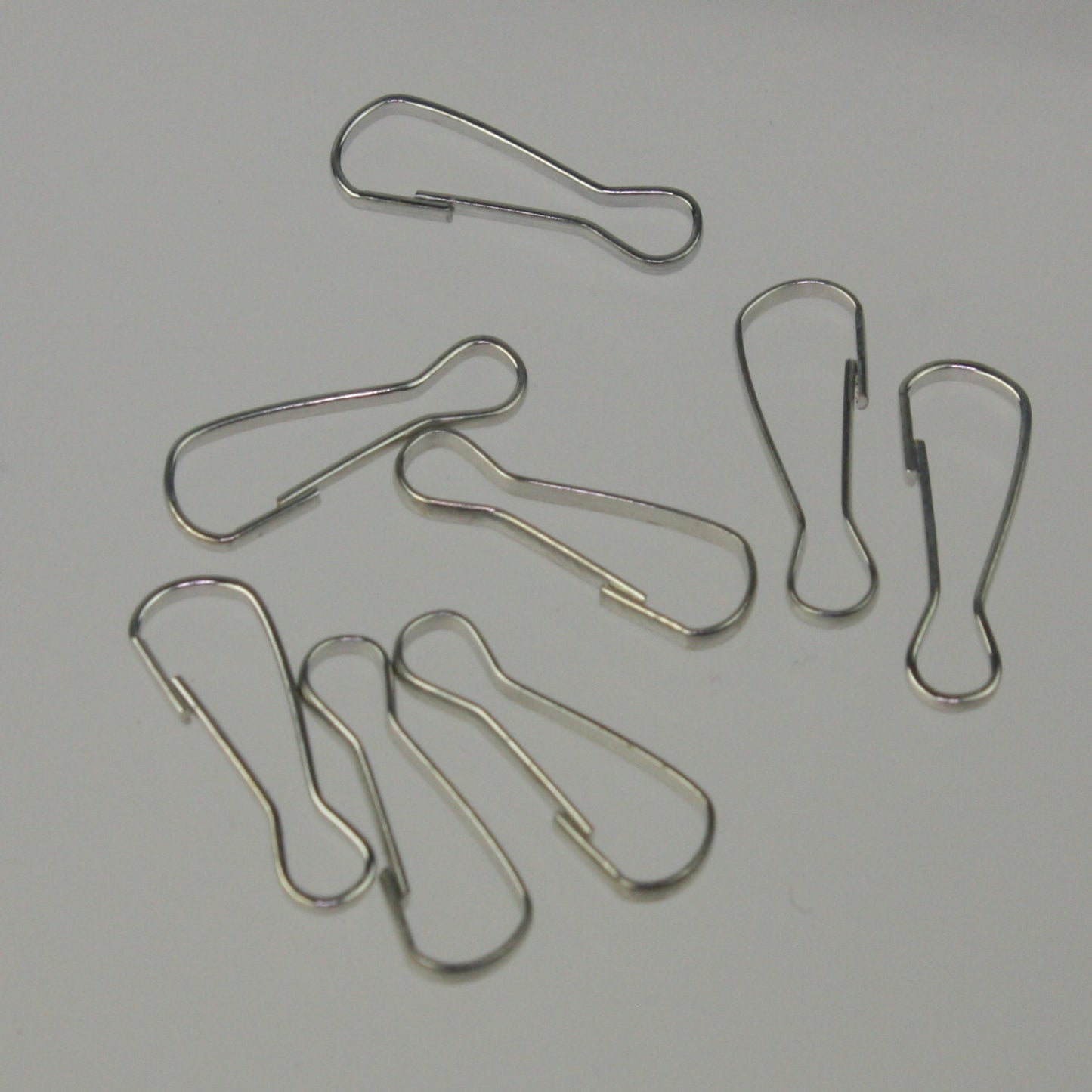 100 pcs of rhodium Plated Clip Lanyard Hook Key Chain - 17x6mm - ship from California USA