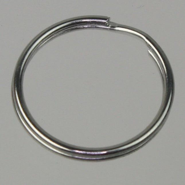 SALE Sale 50 pcs of rhodium Plated Split Ring Keyring Key Chain Fob - 25mm 1 inch