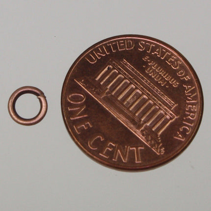 5mm Jump Rings, 200 Antique Copper Jump Rings Open 5x1mm 18 Gauge 18G Bulk Jumprings Jump Rings Link Connector Open Jump Rings  10x5mm