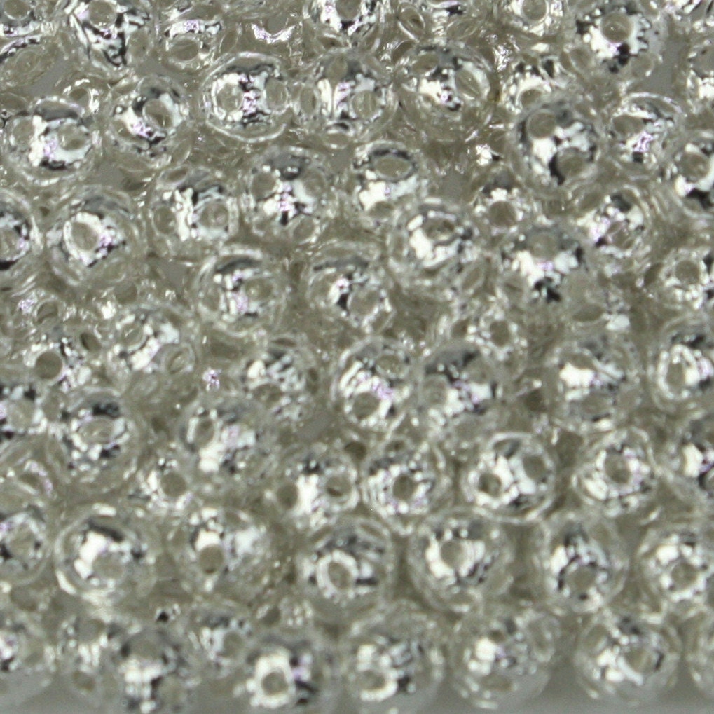 100 pcs of Silver Plated Filigree Round Beads Spacer - 4mm - Ship from California USA