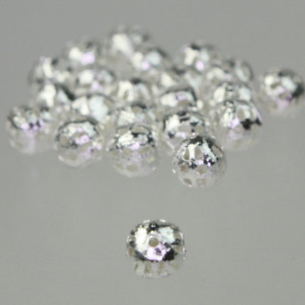 Wholesale Lot 500 pcs of Silver Plated Filigree Round Beads Spacer - 6mm