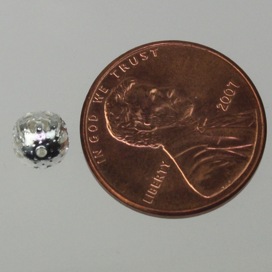 Wholesale Lot 500 pcs of Silver Plated Filigree Round Beads Spacer - 6mm - Ship from California USA