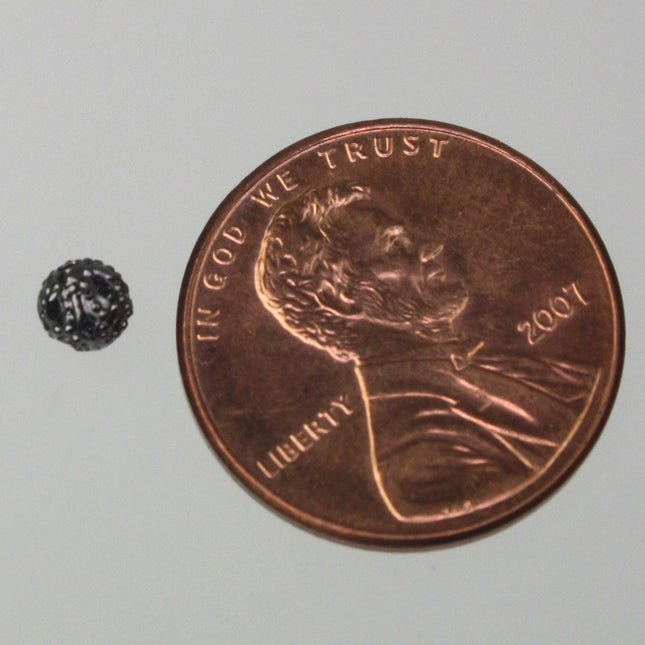 Wholesale Lot 500 pcs of Gunmetal Filigree Round Beads Spacer - 4mm