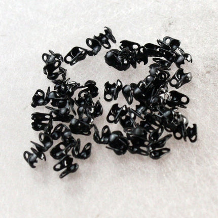Black facet BALL Chain - 32 ft. spool of Bulk Ball chain  Wholesale - 1.5mm w/ FREE 10 connectors (Crimp) - 15DC