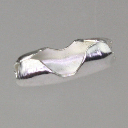 100pcs of Silver Plated ball chain connector for 2.4mm - Insert type