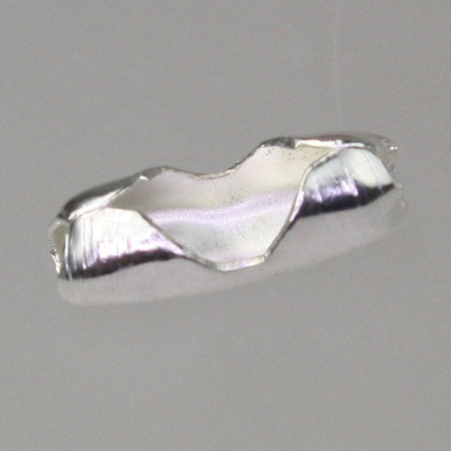 100pcs of Silver Plated ball chain connector for 2.4mm - Insert type