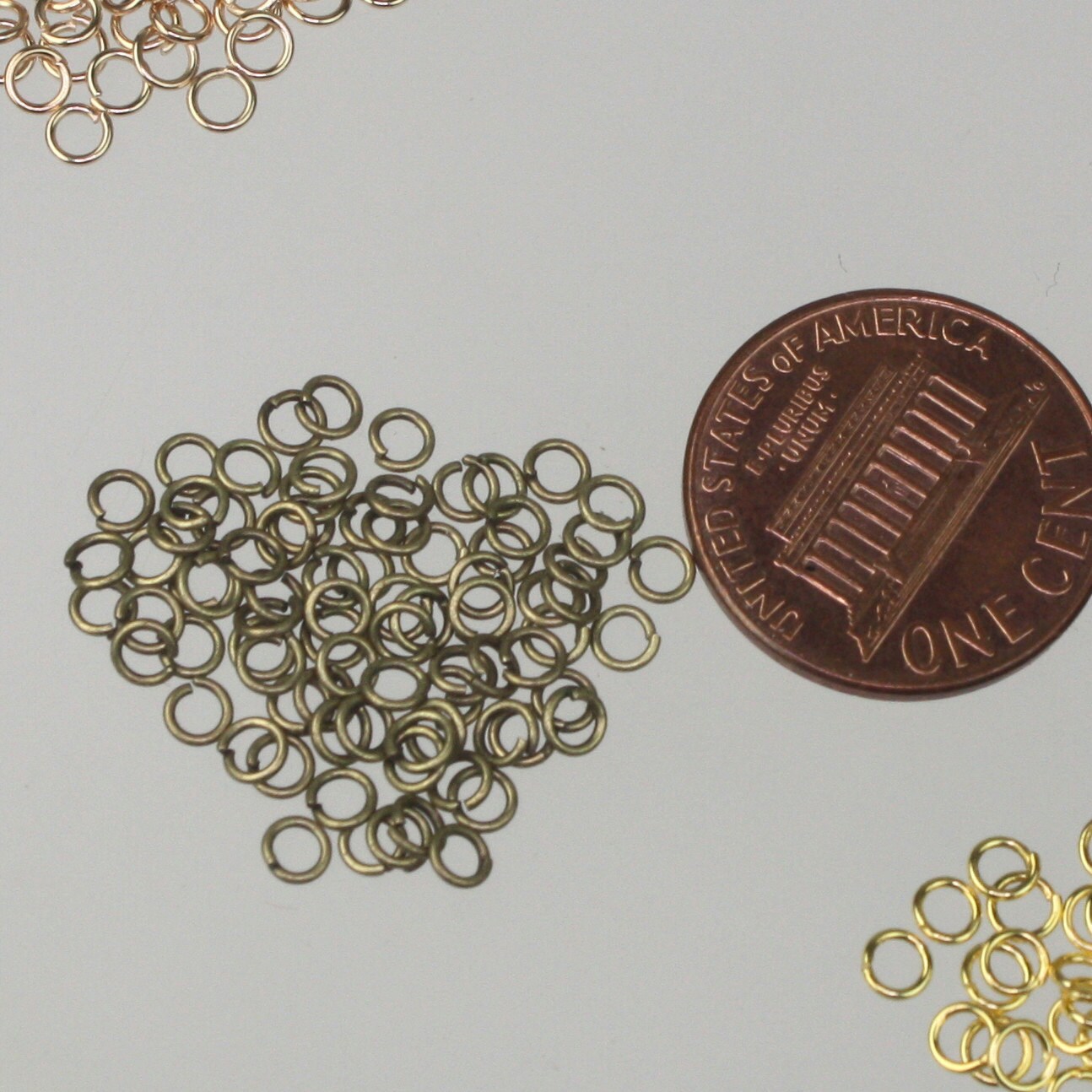 3mm Jump Rings, 200 Antique Brass Jump Rings / Bronze Open 3x0.5mm 24 Gauge 24G Link Connector Open Jump Rings O Ring 5x3mm