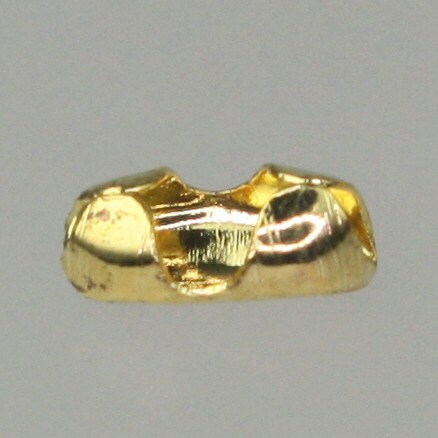 100pcs of Gold Plated ball chain connector for 1.5mm and 1.2mm chain - Insert Type - BALLCON15