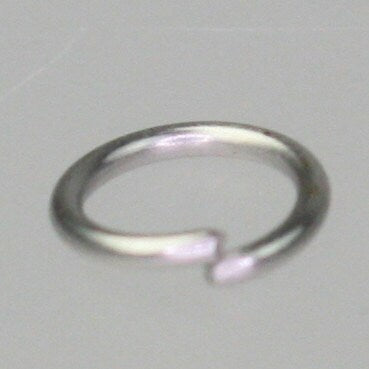 4mm Jump Rings, 200 pcs of Rhodium Jump Rings / Jumprings - 4mm 24 gauge 0.5mm Link Connector Open Jump Rings - 5x4mm