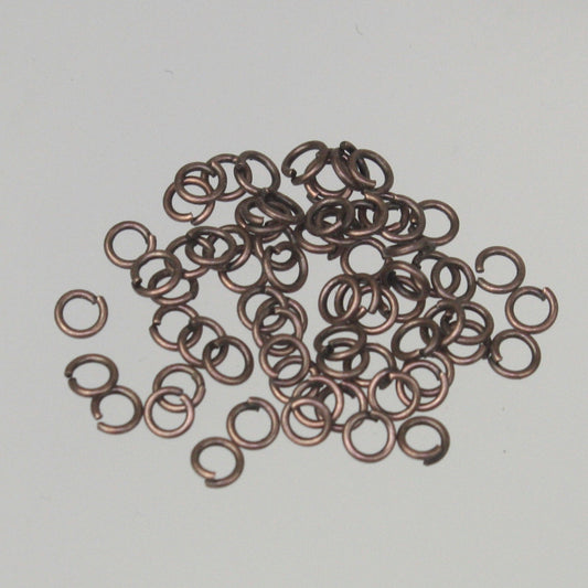 3mm Jump Rings, 200 Antique Copper Jump Rings Open 3mm 24 Gauge 24G 0.5mm Bulk Jumprings Jump Rings Link Connector Open Jump Rings 5x3mm
