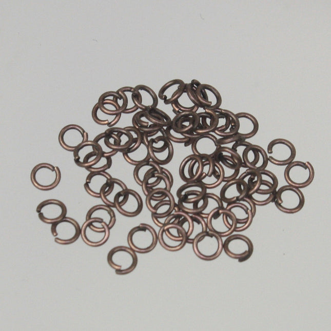3mm Jump Rings, 200 Antique Copper Jump Rings Open 3mm 24 Gauge 24G 0.5mm Bulk Jumprings Jump Rings Link Connector Open Jump Rings 5x3mm