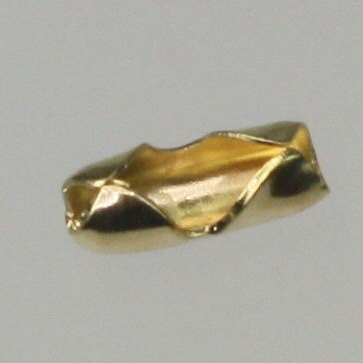 50 pcs of RAW Brass ball chain insert type connector for 2.4mm chain